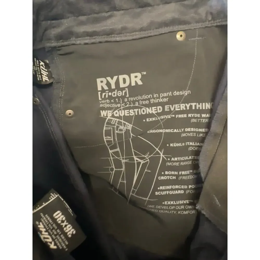 Kuhl Mens Rydr Pants Size 36 - Picture 7 of 8